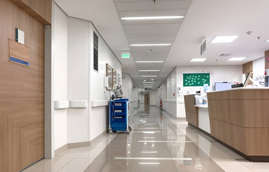Modern hospital flooring Dubai