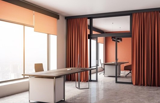 Modern office curtains Dubai
