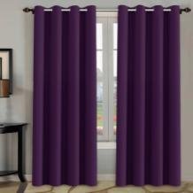 Purple curtains in dubai