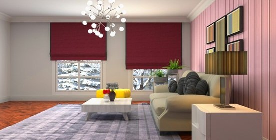 Roller Blinds Dubai Living Room