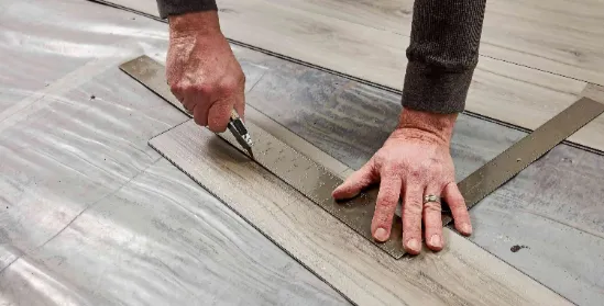 installation of vinyl plank flooring