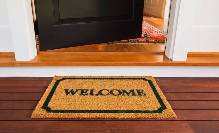 modern Custom Door Mat