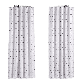 White color Kids Curtains UAE