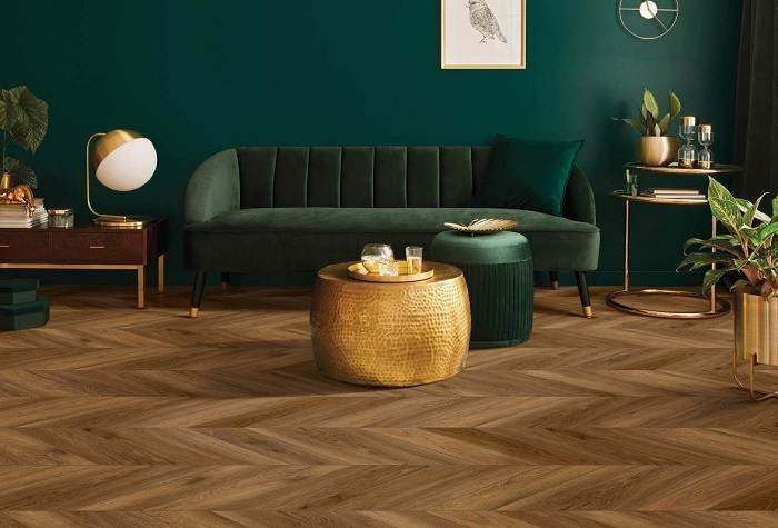 SPC Chevron Flooring Dubai